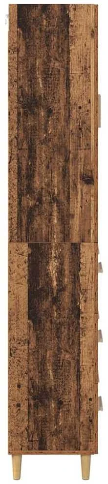 Aukštas spintelė su stalčių Senovinis medis 69,5 x 34 x 180 cm