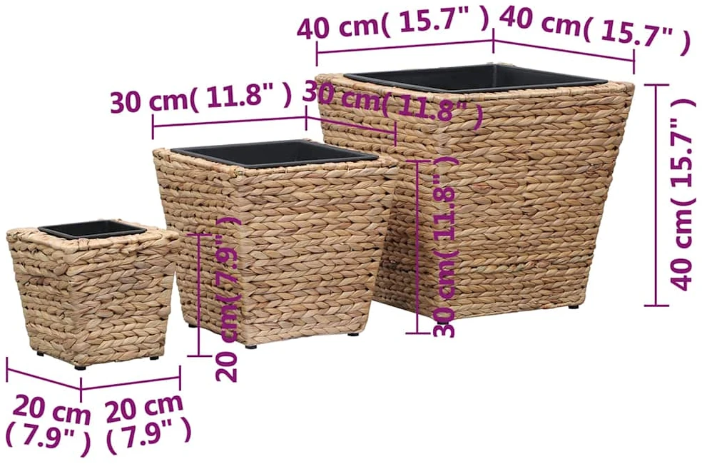 Aukšti loveliai, 3vnt., vandens hiacintas