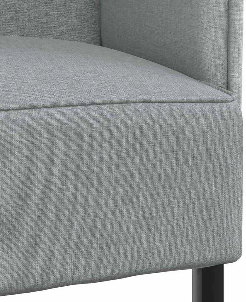 Aukštos nugaros sofa 101cm Šviesiai pilka audinys
