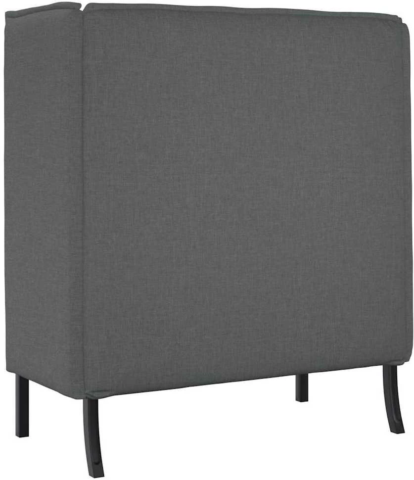 Aukštos nugaros sofa 101cm Tamsiai pilka audinys