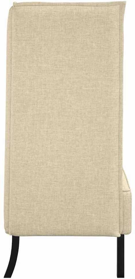 Aukštos nugaros sofa 101cm Kreminė audinys