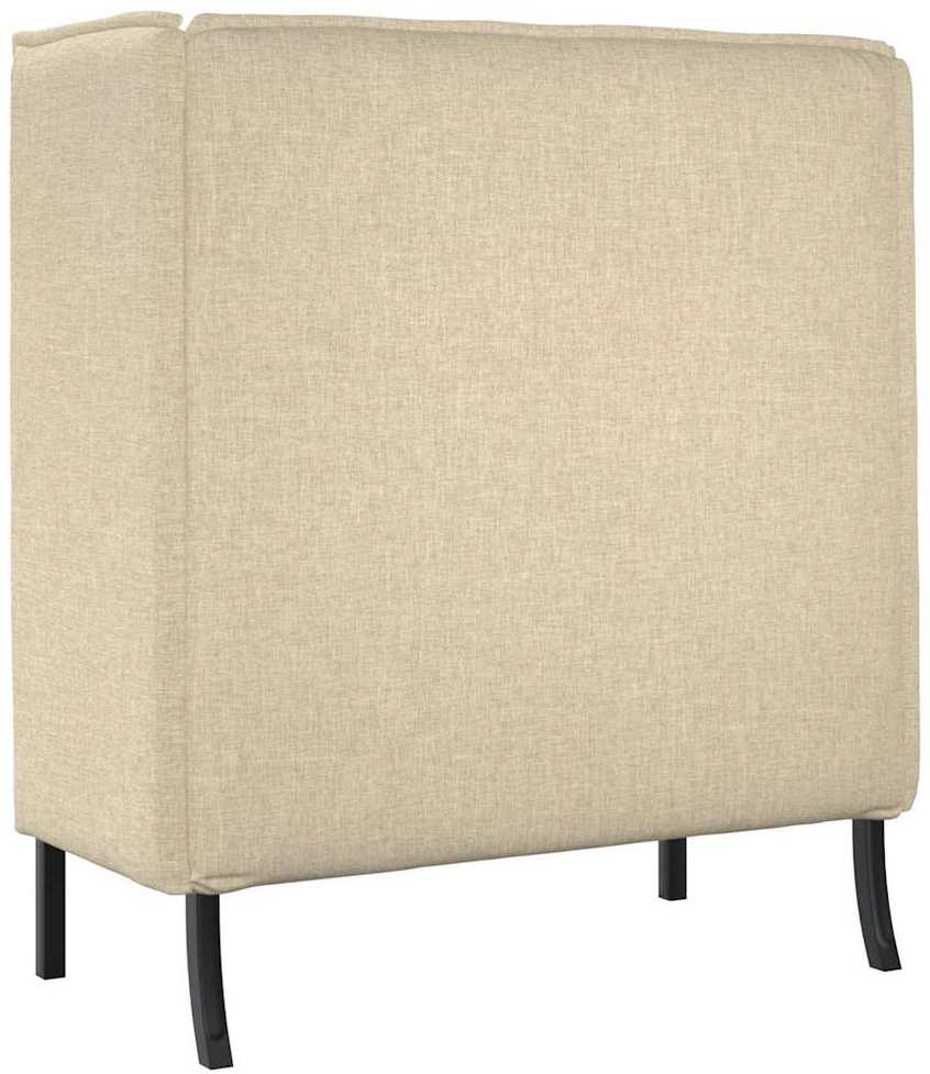 Aukštos nugaros sofa 101cm Kreminė audinys