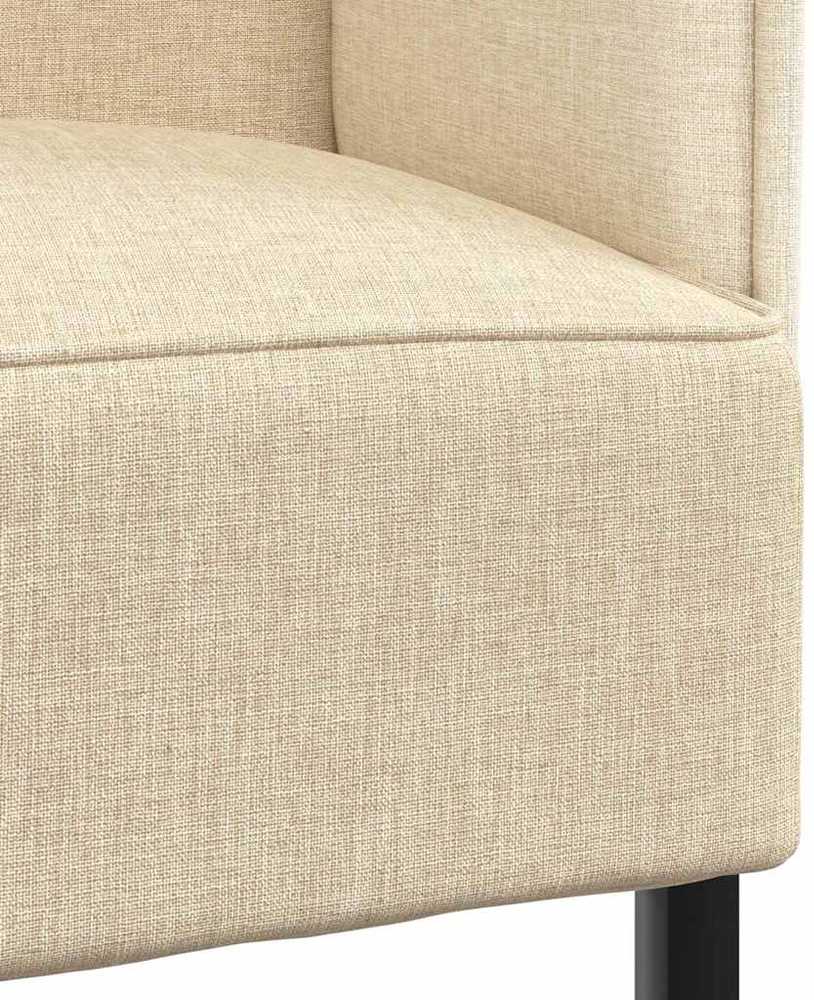 Aukštos nugaros sofa 101cm Kreminė audinys