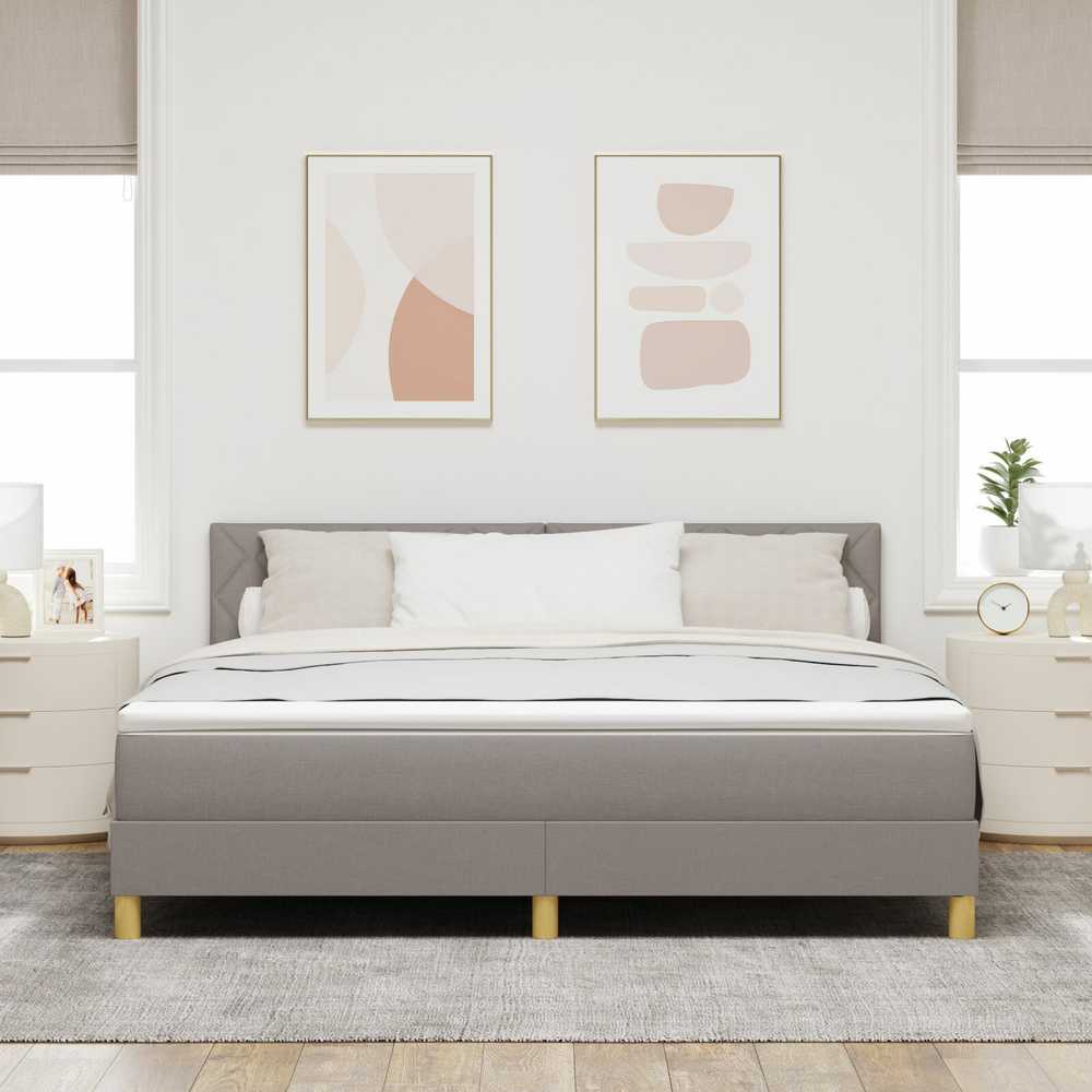 Kiemas lova su pagalve Tortora 180 x 200 cm audinys