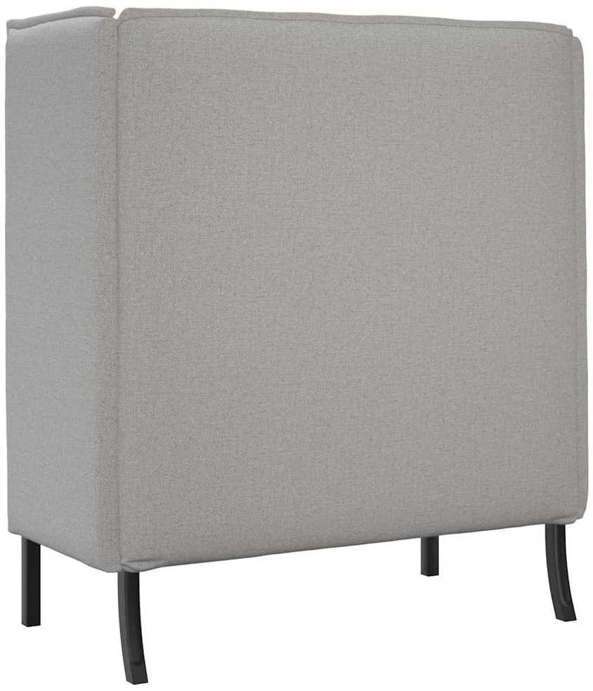 Aukštos nugaros sofa Debesų pilka 109 x 56 x 121 cm audinys