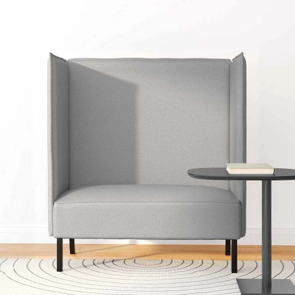 Aukštos nugaros sofa Debesų pilka 109 x 56 x 121 cm audinys