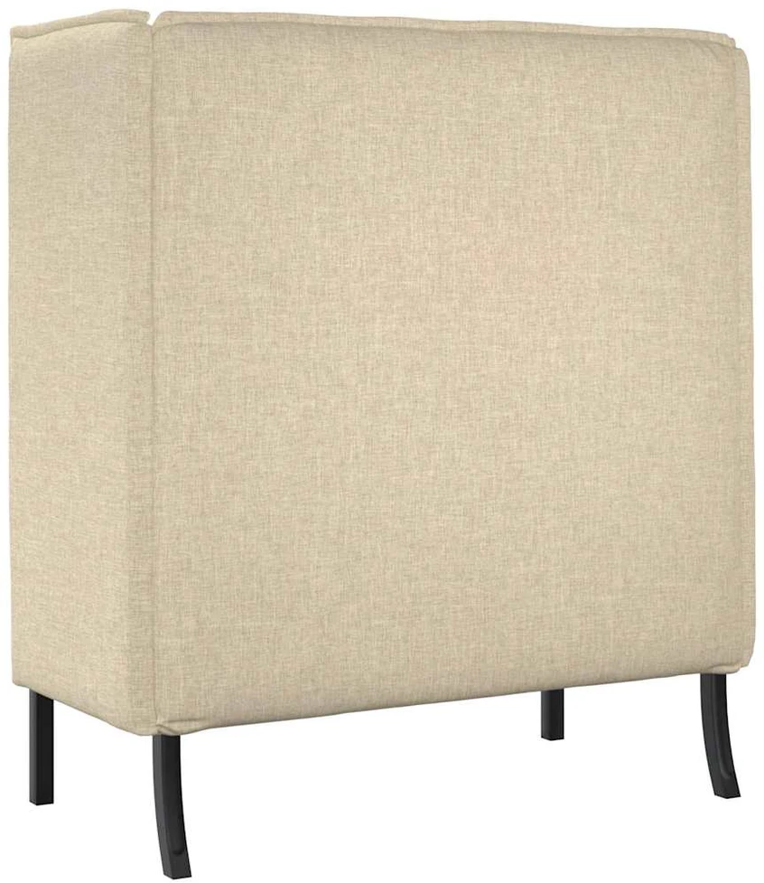 Aukštos nugaros sofa 101cm Kreminė audinys