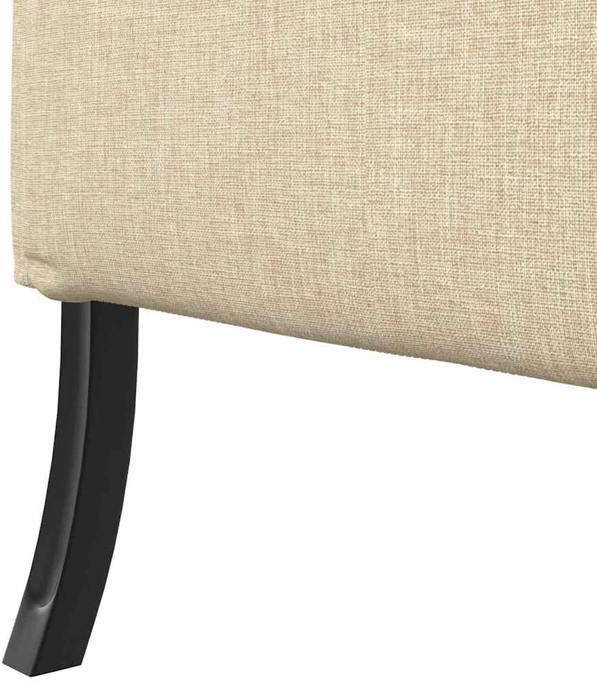 Aukštos nugaros sofa 101cm Kreminė audinys