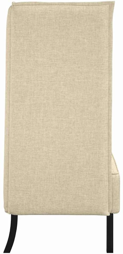 Aukštos nugaros sofa 101cm Kreminė audinys