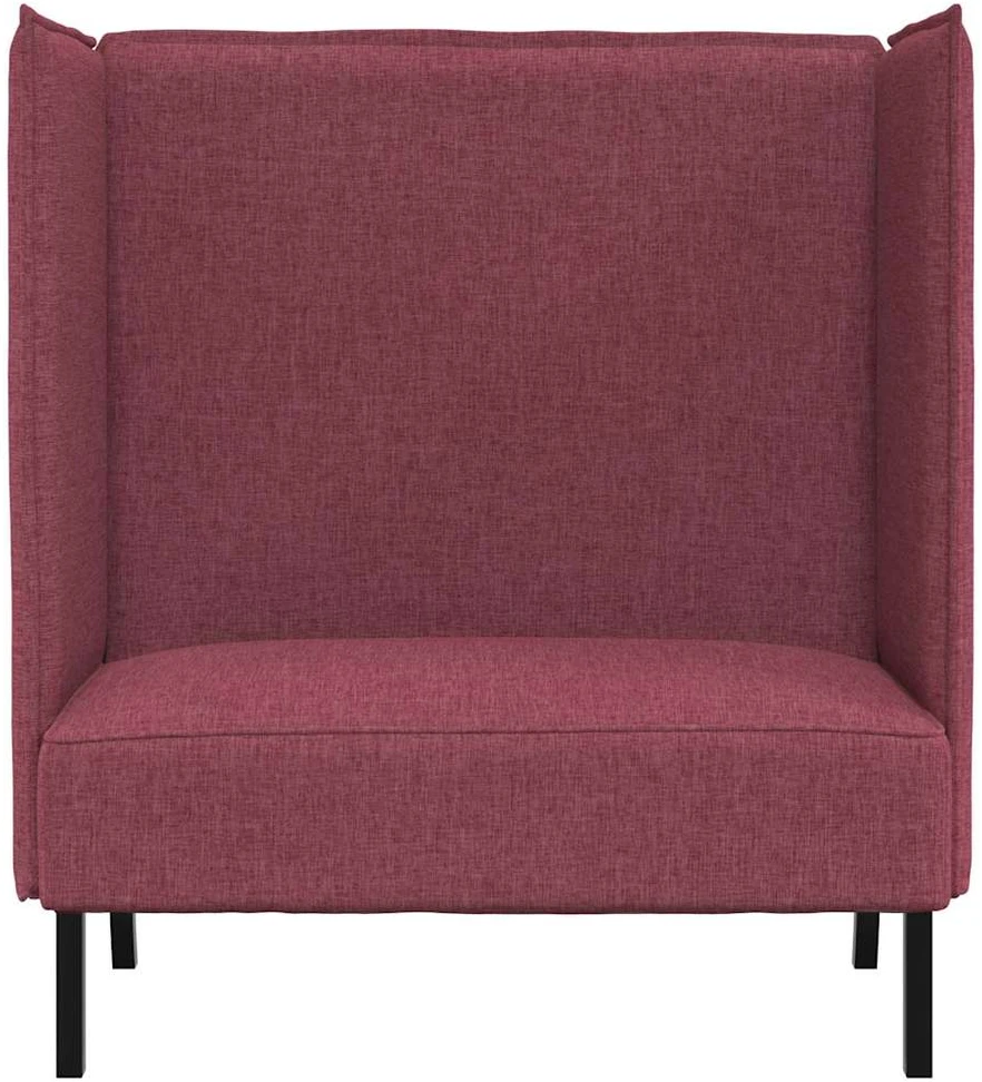 Aukštos nugaros sofa 101cm Vyno raudonumo audinys