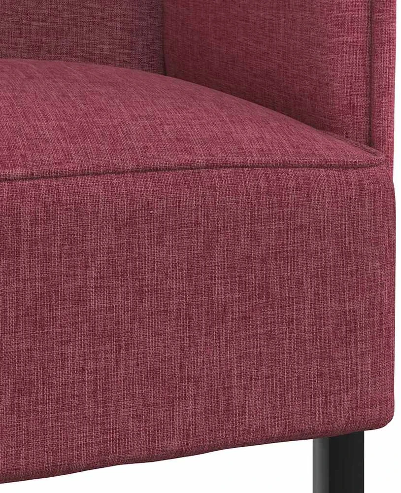 Aukštos nugaros sofa 101cm Vyno raudonumo audinys