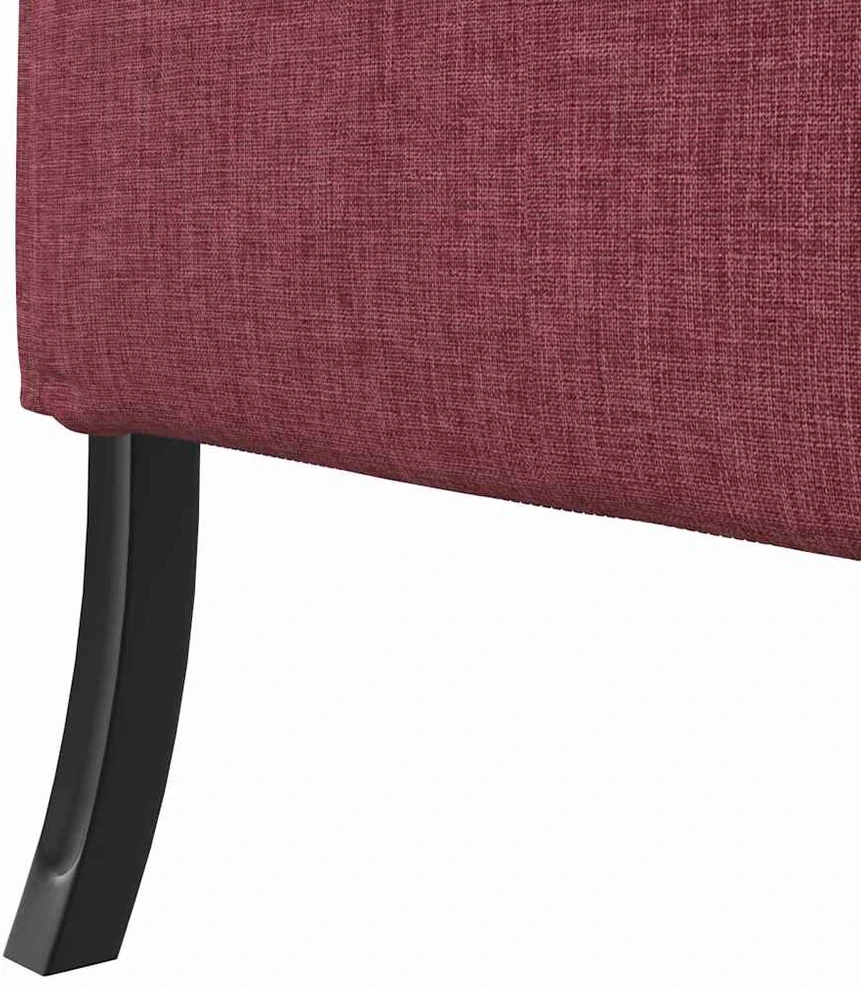 Aukštos nugaros sofa 101cm Vyno raudonumo audinys