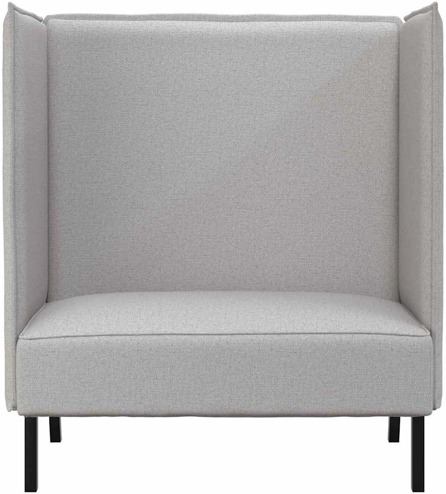 Aukštos nugaros sofa Debesų pilka 109 x 56 x 121 cm audinys