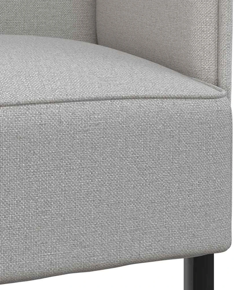 Aukštos nugaros sofa Debesų pilka 109 x 56 x 121 cm audinys