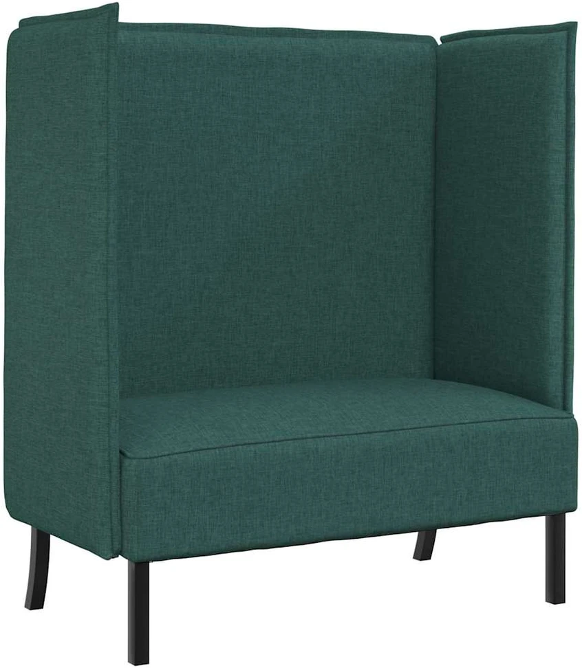 Aukštos nugaros sofa Tamsiai žalia 109 x 56 x 121 cm audinys