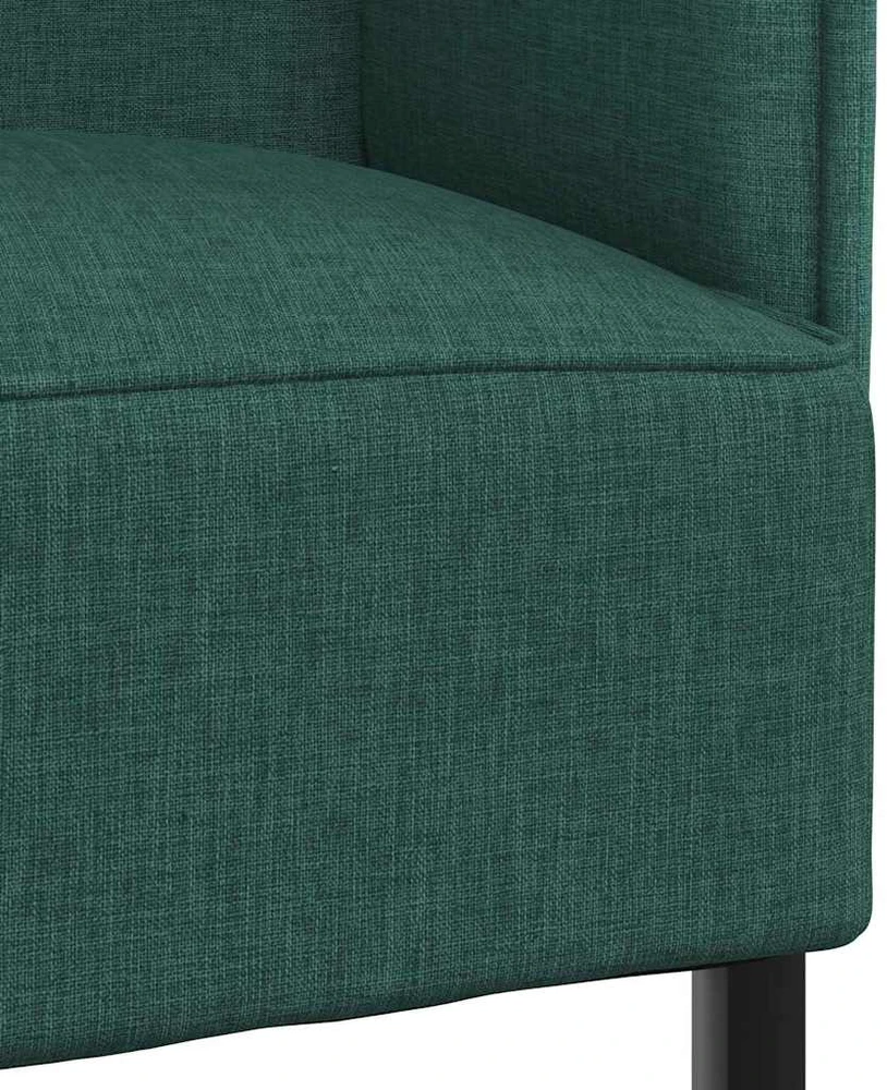 Aukštos nugaros sofa Tamsiai žalia 109 x 56 x 121 cm audinys