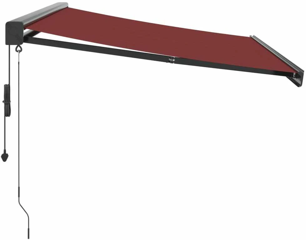 Automatinė ištraukiama markizė, bordo spalvos, 300x250cm