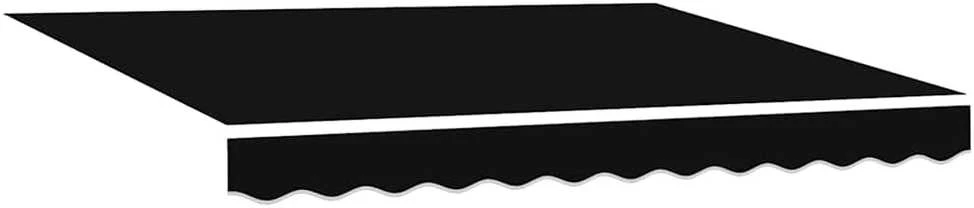 Ištraukiama markizė Juoda 300 x 250 x 165 cm Audinys ir metalas