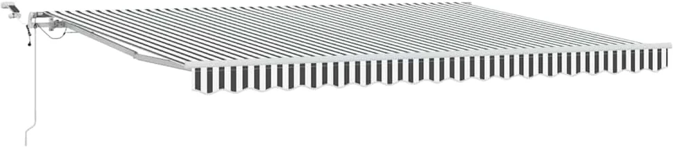 Automatinė ištraukiama markizė, antracito ir balta, 450x300cm