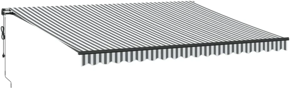 Automatinė ištraukiama markizė, antracito ir balta, 450x350cm