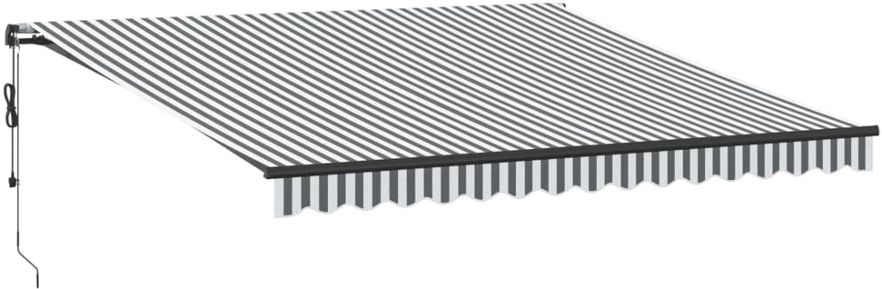 Automatinė ištraukiama markizė, antracito ir balta, 400x350cm