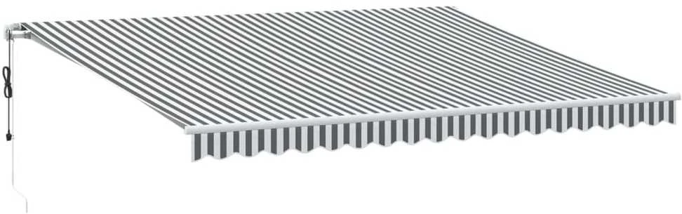 Automatinė ištraukiama markizė, antracito ir balta, 450x350cm