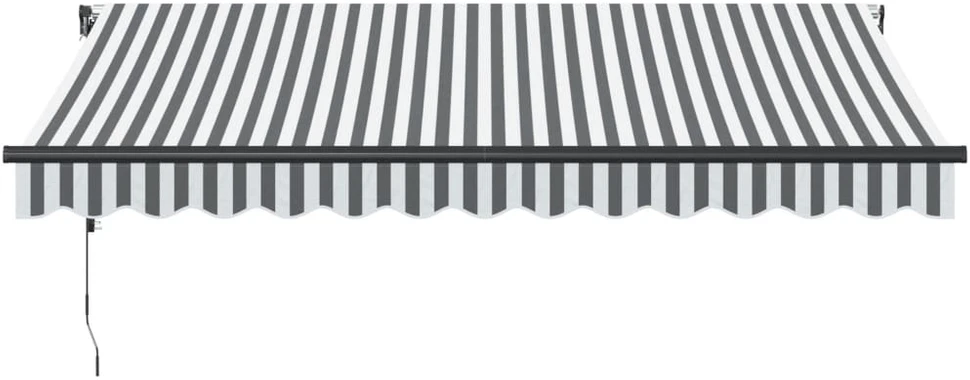 Ištraukiama markizė Antracito ir baltos 350 x 250 cm