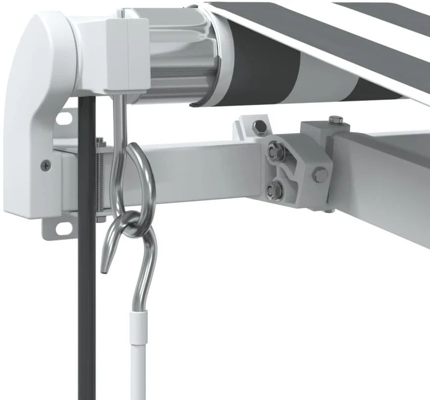 Automatinė ištraukiama markizė, antracito ir balta, 400x350cm