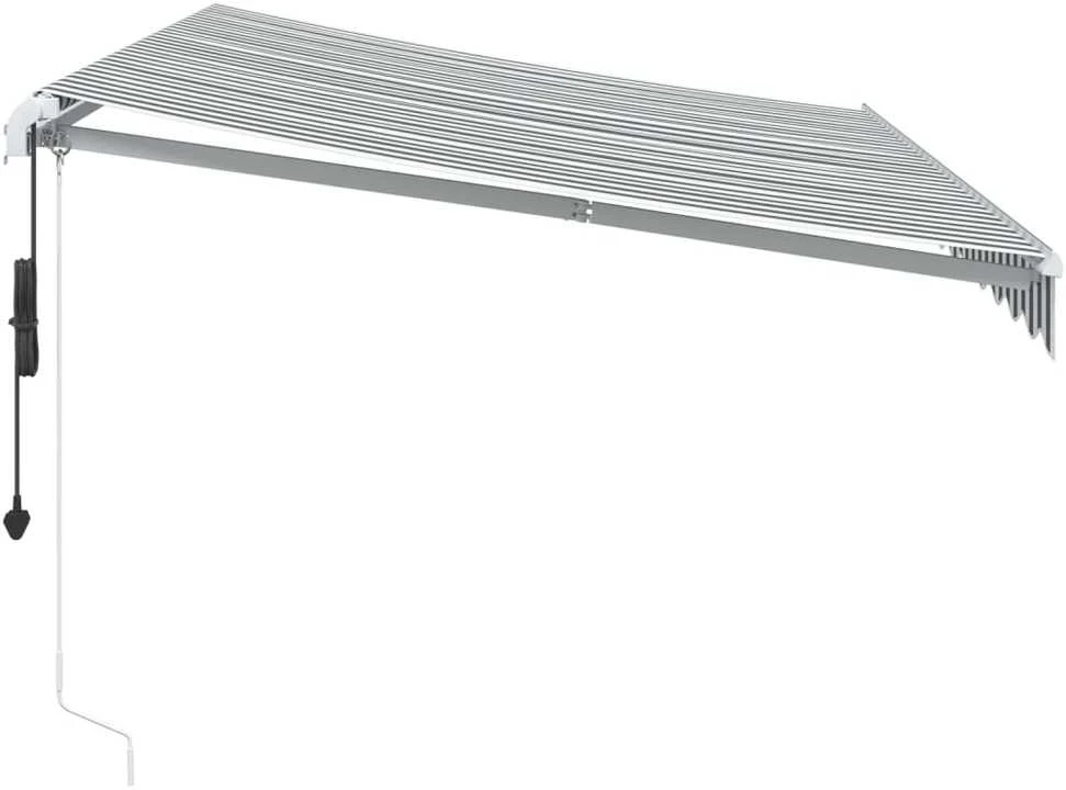 Automatinė ištraukiama markizė, antracito ir balta, 350x250cm