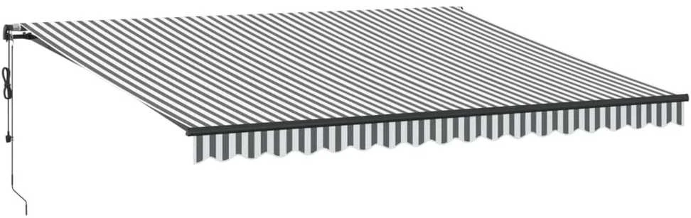 Automatinė ištraukiama markizė, antracito ir balta, 450x350cm