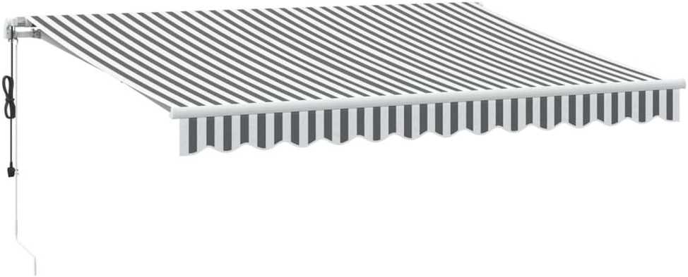 Automatinė ištraukiama markizė, antracito ir balta, 350x250cm