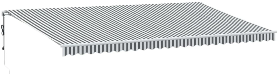 Automatinė ištraukiama markizė, antracito ir balta, 600x350cm