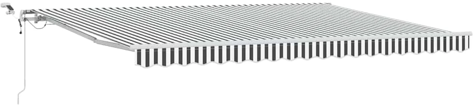 Automatinė ištraukiama markizė, antracito ir balta, 450x300cm