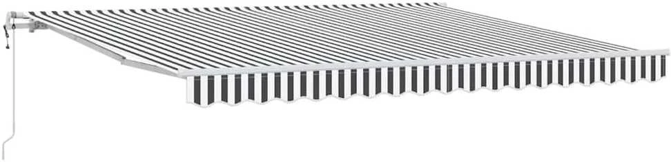 Automatinė ištraukiama markizė, antracito ir balta, 400x300cm