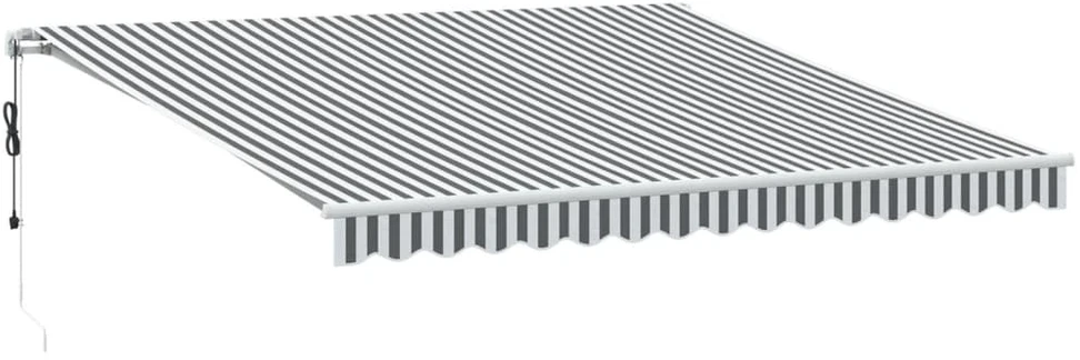Automatinė ištraukiama markizė, antracito ir balta, 400x350cm