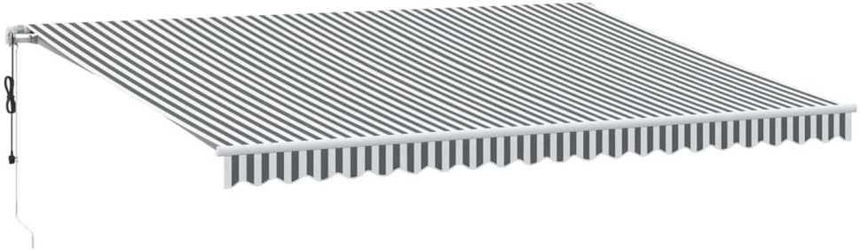 Automatinė ištraukiama markizė, antracito ir balta, 500x350cm