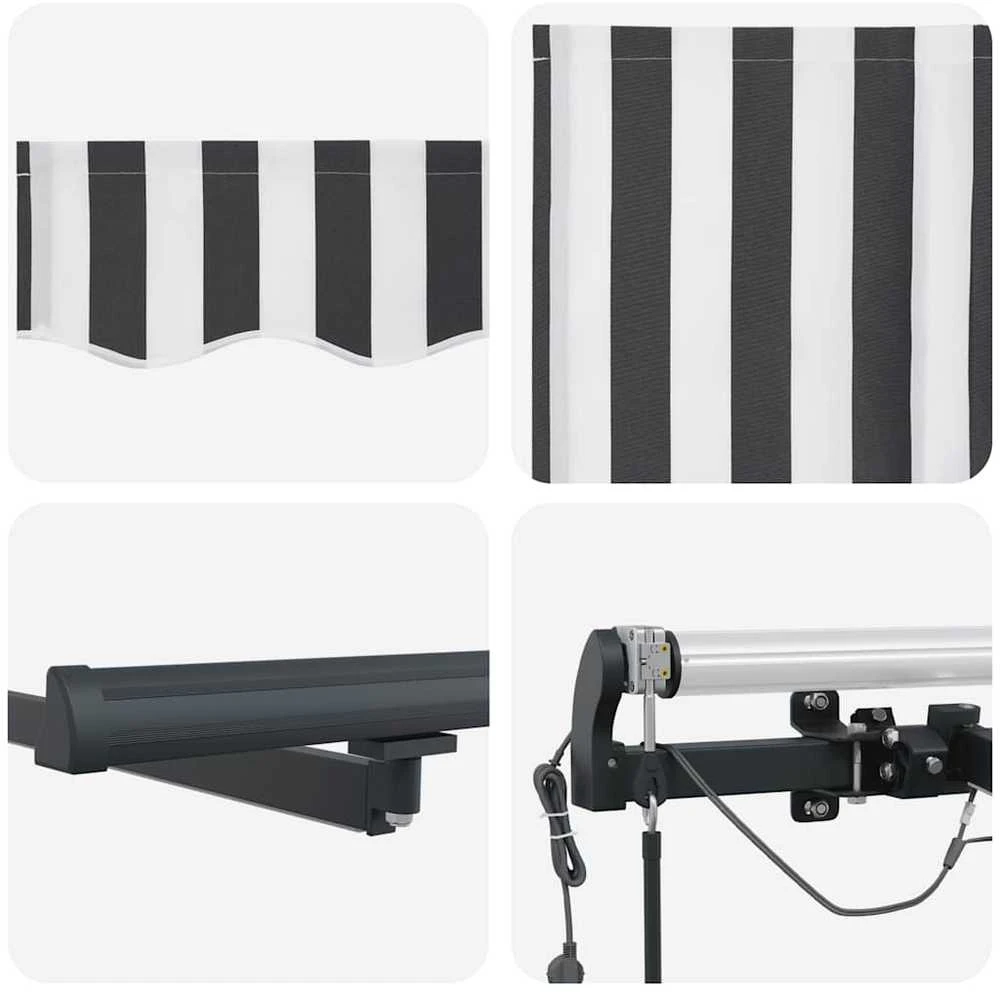 Automatinė ištraukiama markizė, antracito ir balta, 300x250cm