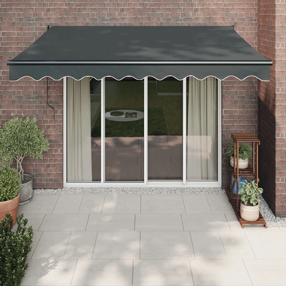 Automatinė ištraukiama markizė, antracito spalvos, 3x2,5m
