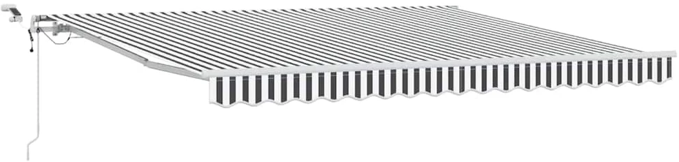 Automatinė ištraukiama markizė, antracito ir balta, 400x300cm