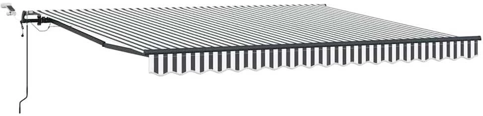 Automatinė ištraukiama markizė, antracito ir balta, 400x300cm