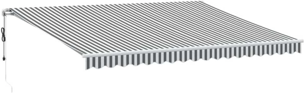 Automatinė ištraukiama markizė, antracito ir balta, 450x350cm