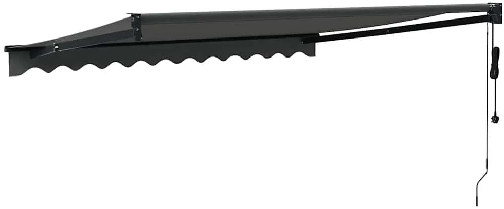 Automatinė ištraukiama markizė, antracito spalvos, 3,5x2,5m