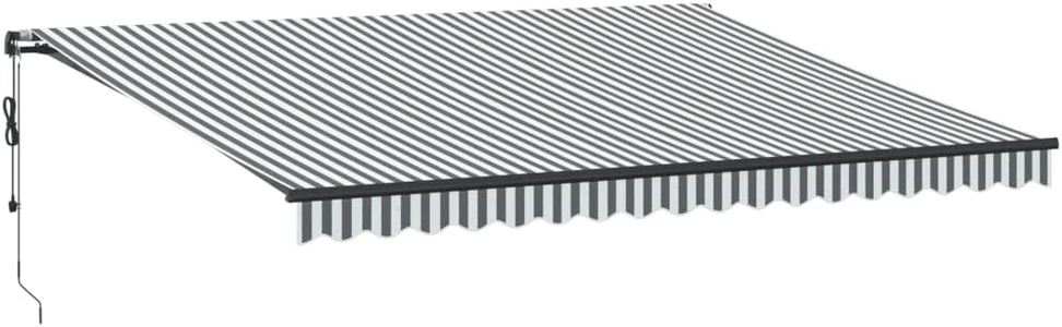 Automatinė ištraukiama markizė, antracito ir balta, 450x350cm