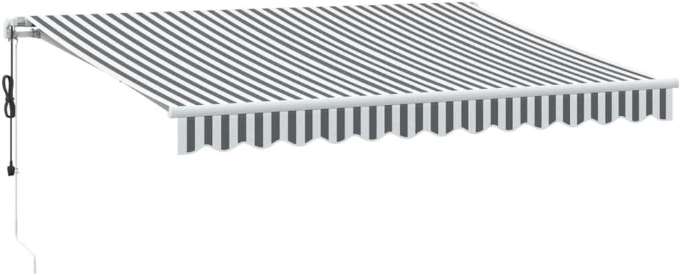 Automatinė ištraukiama markizė, antracito ir balta, 350x250cm