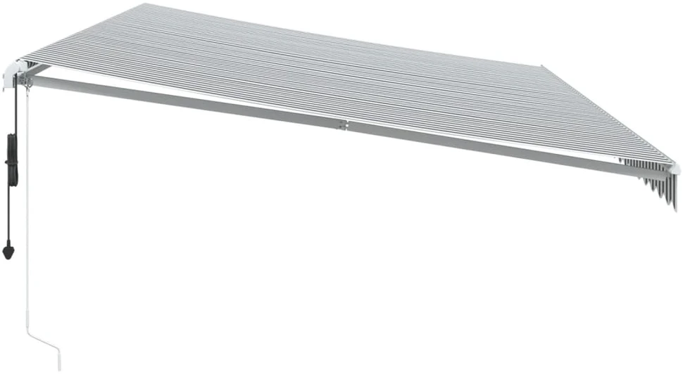 Automatinė ištraukiama markizė, antracito ir balta, 600x350cm