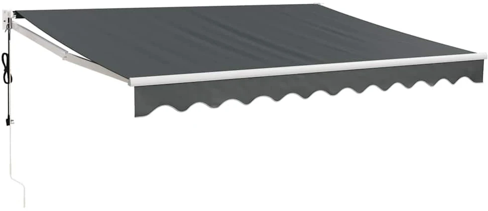 Automatinė ištraukiama markizė, antracito spalvos, 3x2,5m