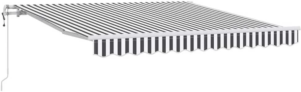 Automatinė ištraukiama markizė, antracito ir balta, 300x250cm