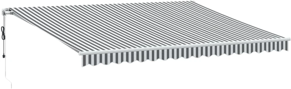 Automatinė ištraukiama markizė, antracito ir balta, 450x350cm