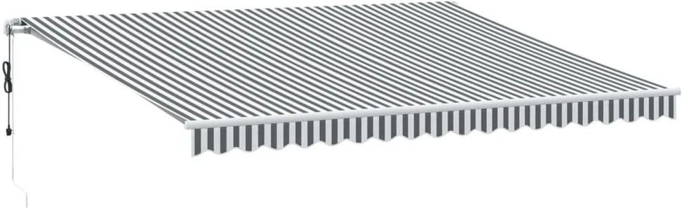 Automatinė ištraukiama markizė, antracito ir balta, 450x350cm