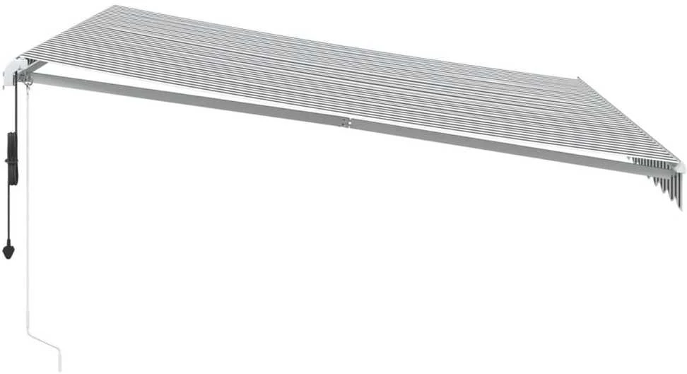 Automatinė ištraukiama markizė, antracito ir balta, 400x350cm